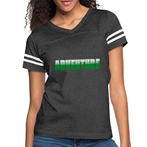 Adventure Typography Design for Apparel - Women's V-Neck Football Tee