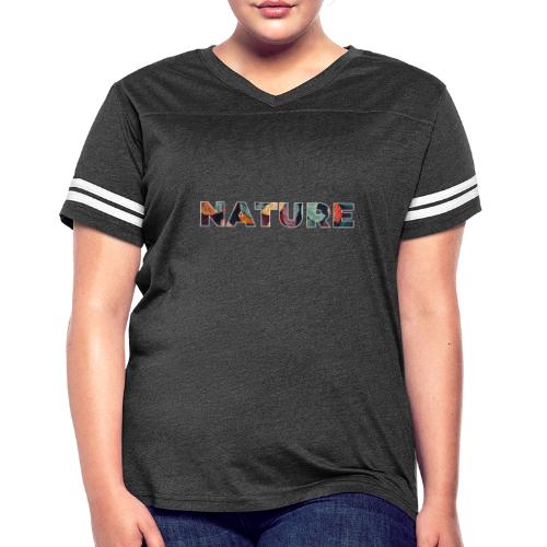 Nature in Every Letter - Women's V-Neck Football Tee
