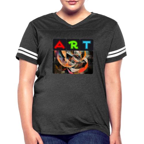 Fragments of Art - Women's V-Neck Football Tee