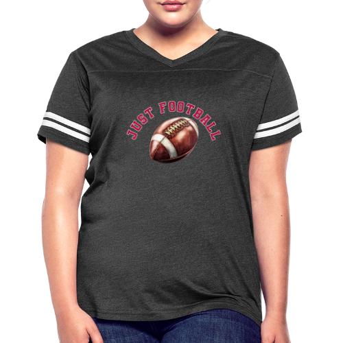 Just Football - Women's V-Neck Football Tee