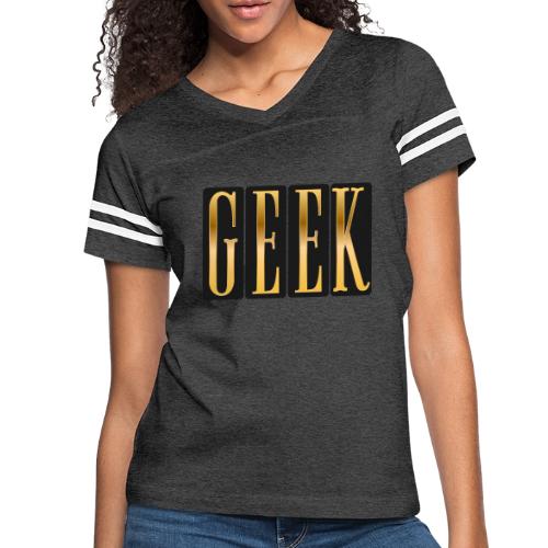 Proudly Geek - Women's V-Neck Football Tee