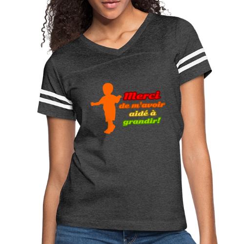 Growing Thanks to You - Women's V-Neck Football Tee