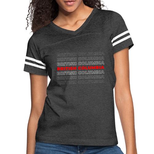 British Columbia Bold - Women's V-Neck Football Tee