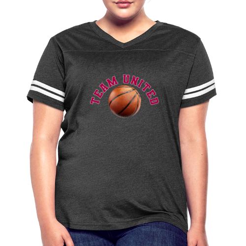Team United Basketball Unity Design - Women's V-Neck Football Tee