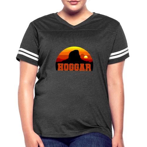 Algeria: Hoggar Desert Horizon - Women's V-Neck Football Tee