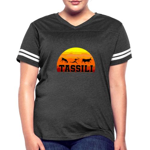 Algeria: Tassili Timeless - Women's V-Neck Football Tee