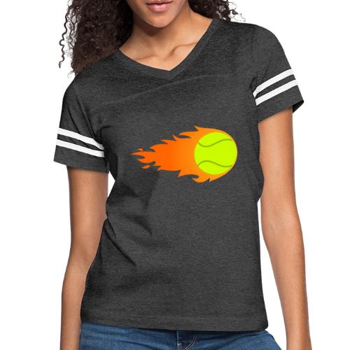 Tennis Ball - Women's V-Neck Football Tee