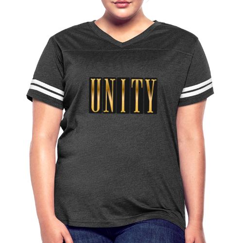 Golden Unity - Women's V-Neck Football Tee