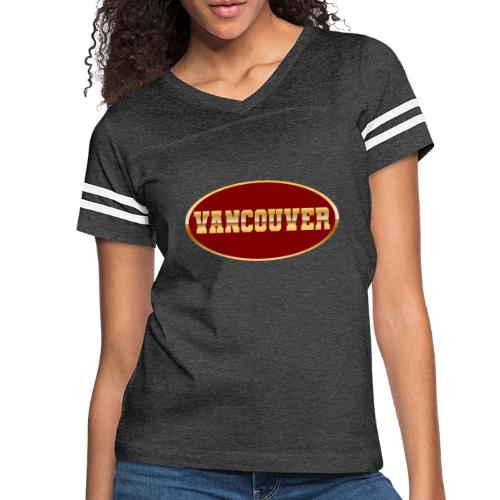 Golden Vibes – Vancouver - Women's V-Neck Football Tee