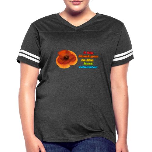 Teaching Legend - Women's V-Neck Football Tee