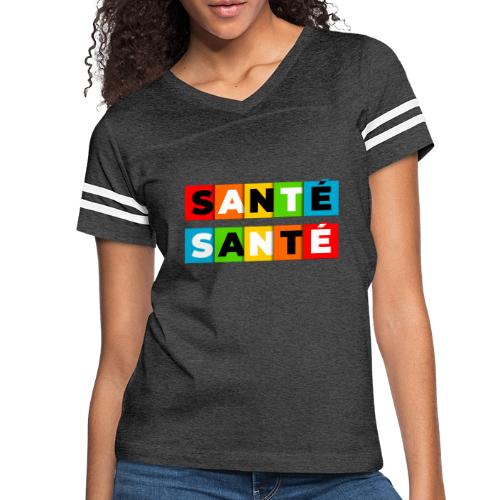 Santé en couleurs - Women's V-Neck Football Tee