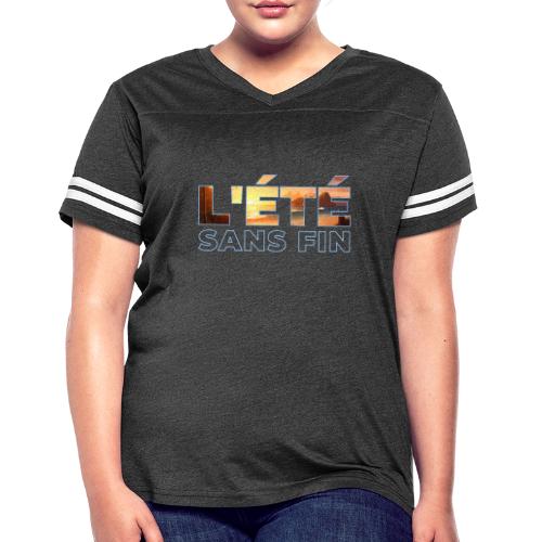 Golden Summer Atmosphere - Women's V-Neck Football Tee