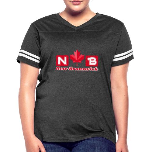 New Brunswick, province of Canada - Women's V-Neck Football Tee