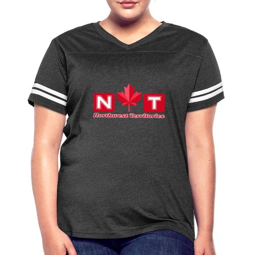 Canada: Northern Identity Emblem - Women's V-Neck Football Tee