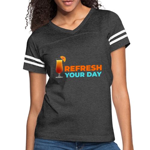 Daily Refresh - Women's V-Neck Football Tee