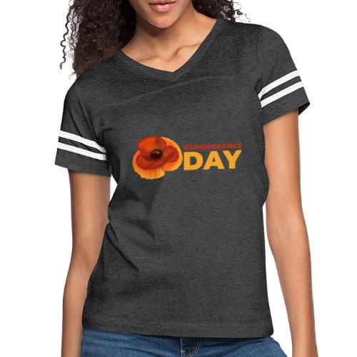 Remembrance Day - Women's V-Neck Football Tee