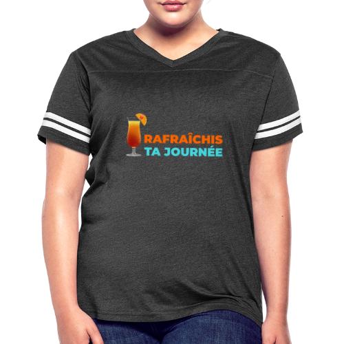 Daily Freshness - Women's V-Neck Football Tee