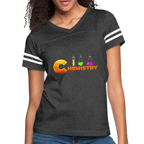 Chemistry: Molecular Magic - Women's V-Neck Football Tee
