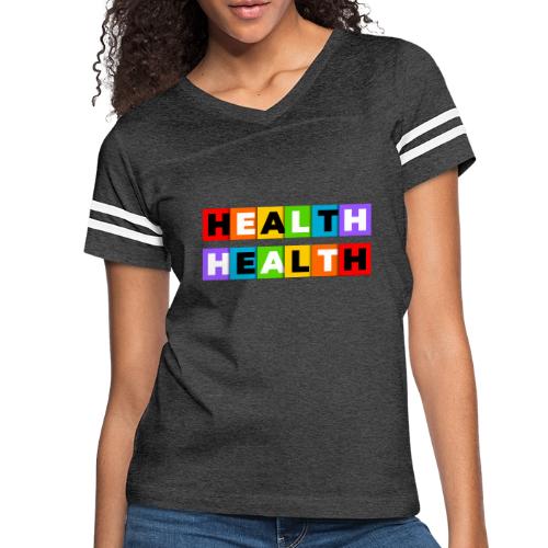 Health in Color - Women's V-Neck Football Tee