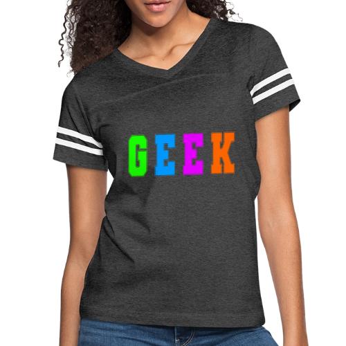 Certified Geek Mode - Women's V-Neck Football Tee
