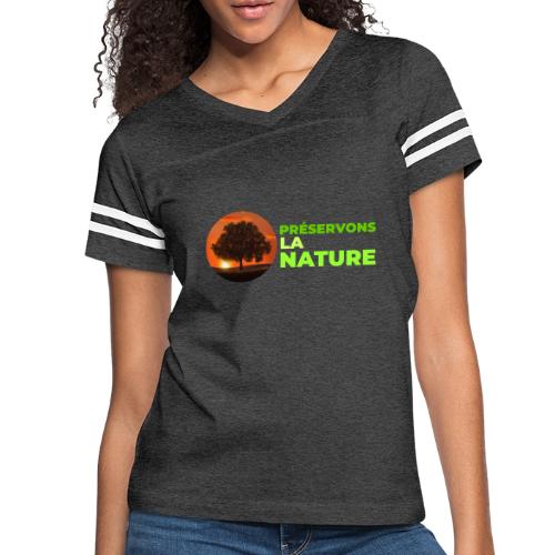 Nature protection - Women's V-Neck Football Tee