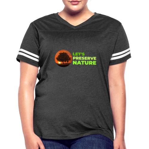 Nature protection - Women's V-Neck Football Tee