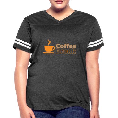 Coffee break - Women's V-Neck Football Tee