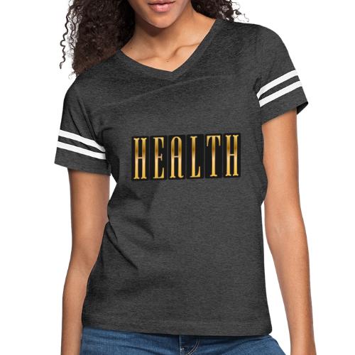 Golden Health - Women's V-Neck Football Tee