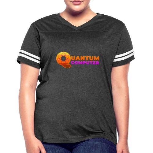 Quantum computer: Quantum Logic Unleashed - Women's V-Neck Football Tee
