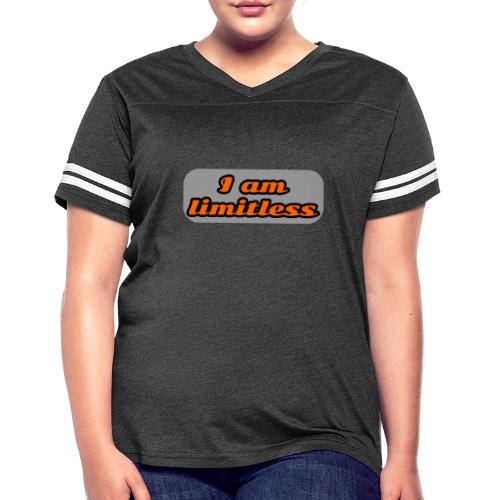Beyond Limits - Women's V-Neck Football Tee