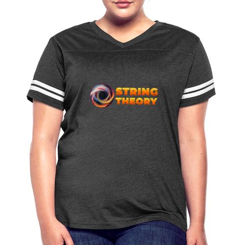String Theory! - Women's V-Neck Football Tee