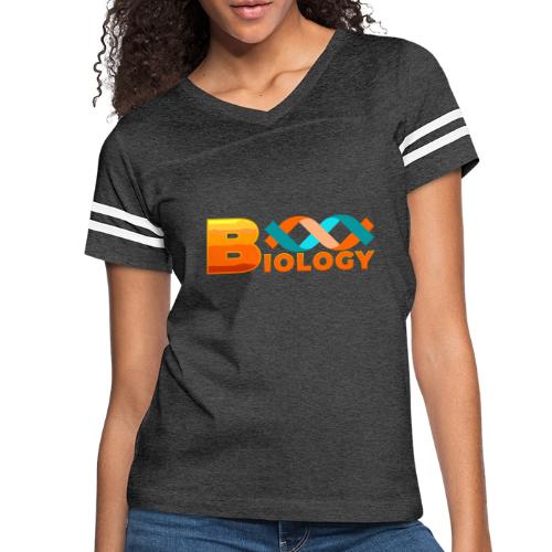 Biology: Life Unfolded - Women's V-Neck Football Tee