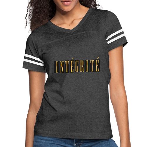 Intégrité Dorée - Women's V-Neck Football Tee