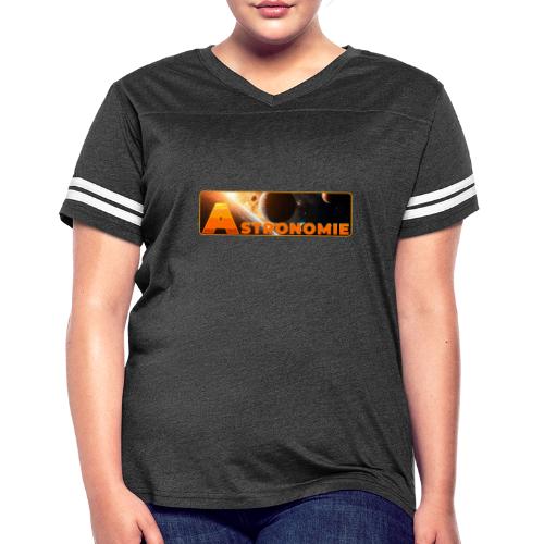 Astronomy - Women's V-Neck Football Tee
