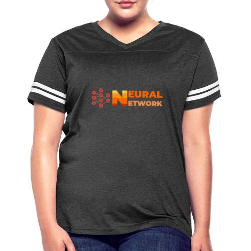 Neural Network: Digital Synapses - Women's V-Neck Football Tee