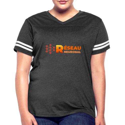 Neural Network: Digital Synapses - Women's V-Neck Football Tee