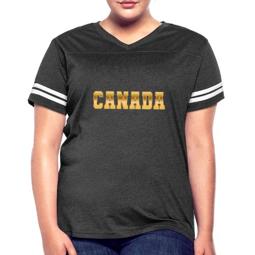 Canada - Women's V-Neck Football Tee