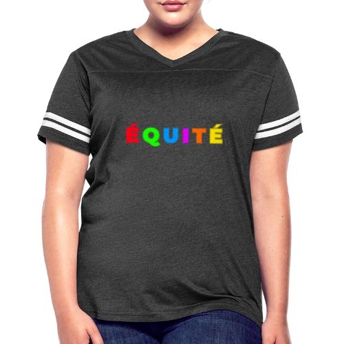 Color Equity - Women's V-Neck Football Tee