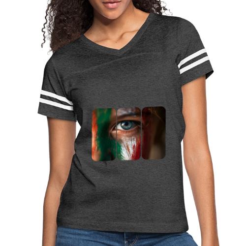Mexico: Pride in Three Colors - Women's V-Neck Football Tee