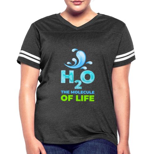 The Molecule of Life - Women's V-Neck Football Tee