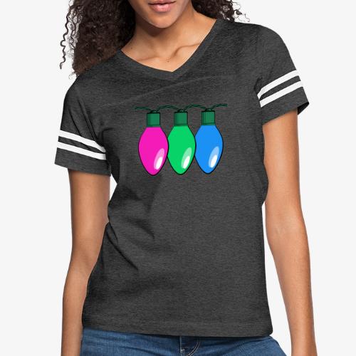 Polysexual Pride Christmas Lights - Women's Vintage Sports T-Shirt