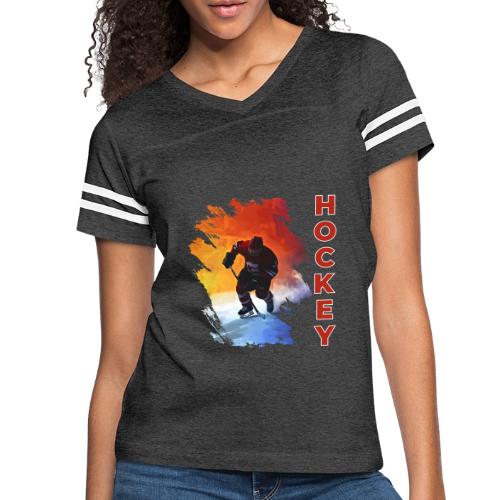 Hockey Energy - Women's V-Neck Football Tee