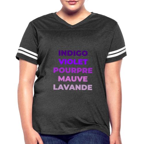 Shades of purple - Women's V-Neck Football Tee