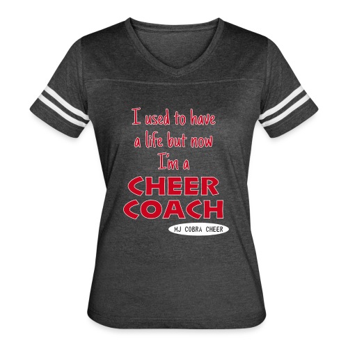 Cobra Cheer Coach - Women's V-Neck Football Tee