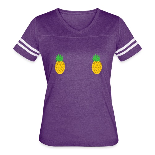 Pineapple nipple shirt - Women's Vintage Sports T-Shirt
