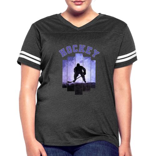 Hockey Warrior - Women's V-Neck Football Tee