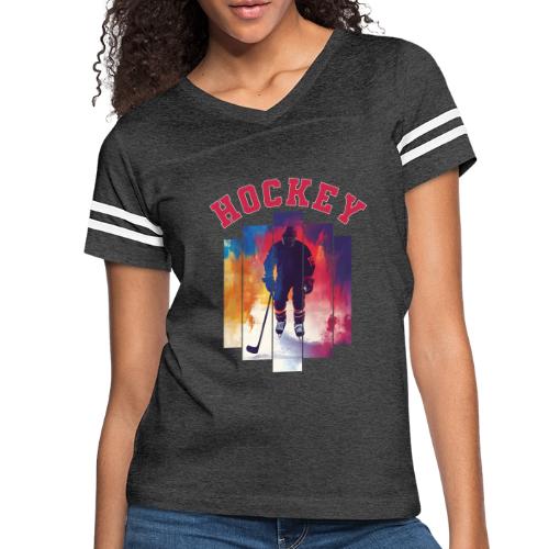 Hockey Zone - Women's V-Neck Football Tee