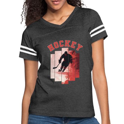 Hockey Spirit - Women's V-Neck Football Tee