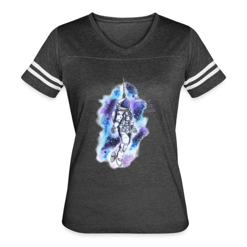 Get Me Out Of This World - Women's V-Neck Football Tee