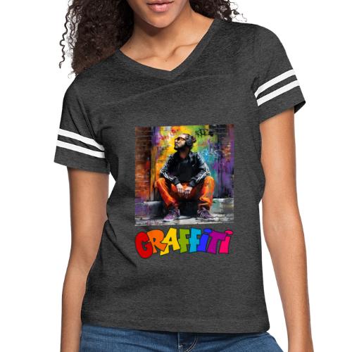 Graffiti: Urban Art - Women's V-Neck Football Tee